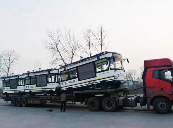 躍迪移動警務室發(fā)車冀南地區(qū),鑄造安全屏障