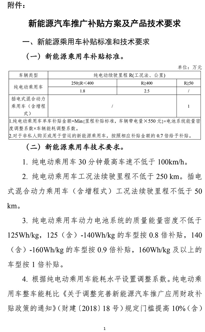 扶優(yōu)扶強，2019年新能源汽車補貼政策出爐