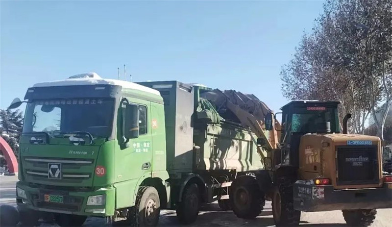 躍迪運雪車丨躍迪新能源渣土車變身運雪車